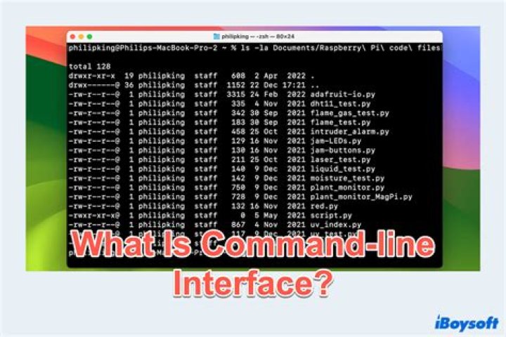 Command line interface