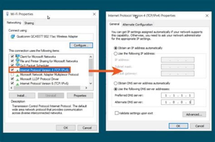 DNS server settings