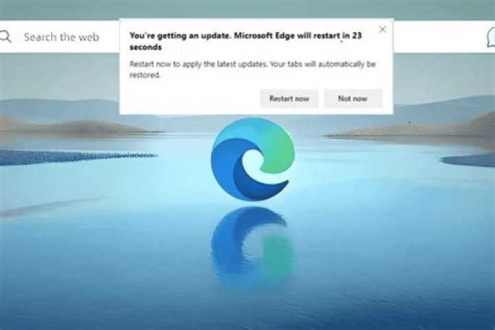 Browser update screen